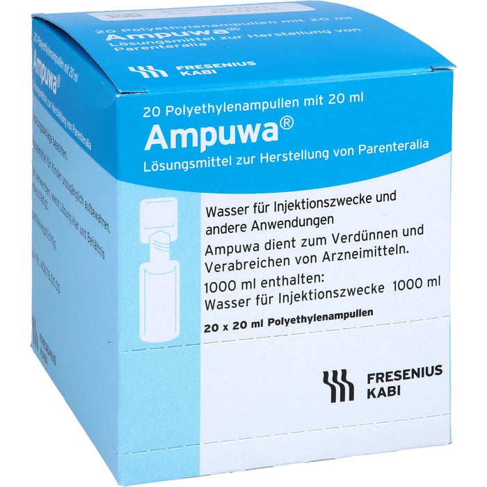 Ampuwa Wasser für Injektionszwecke Polyethylenampullen, 400 ml Solution