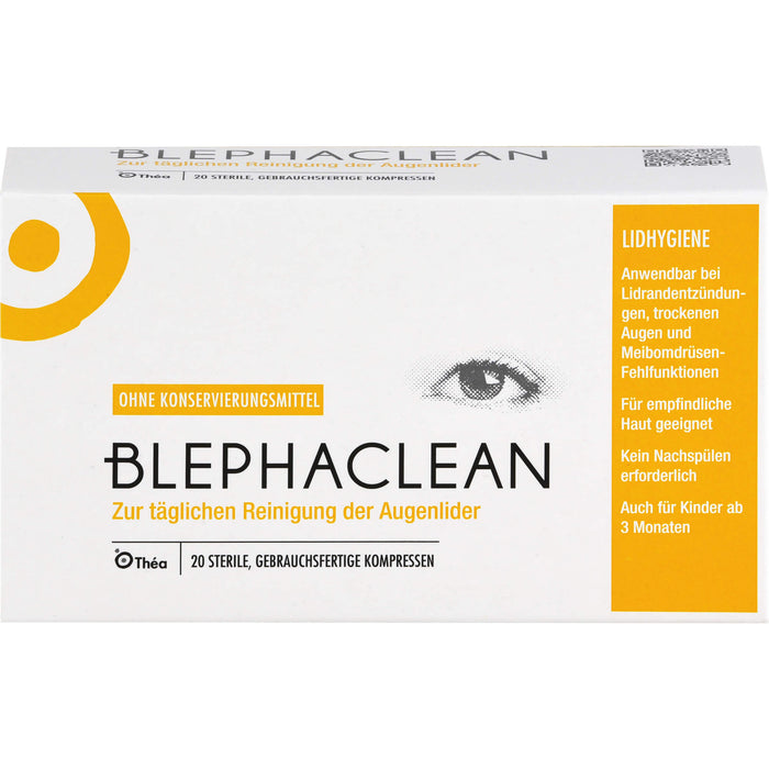 BLEPHACLEAN sterile Kompressen zur Lidreinigung, 20 pcs. Compresses