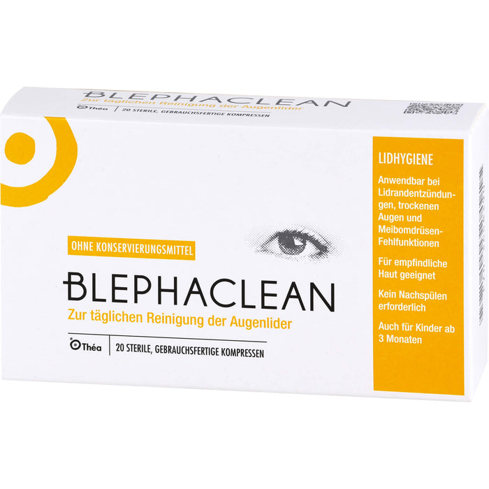 BLEPHACLEAN sterile Kompressen zur Lidreinigung, 20 St. Kompressen