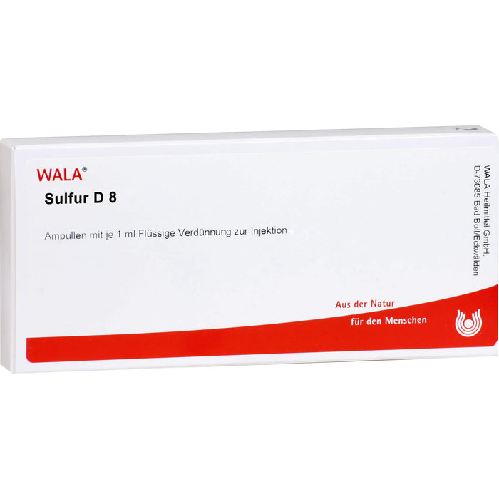 Sulfur D8 Wala Ampullen, 10X1 ml AMP