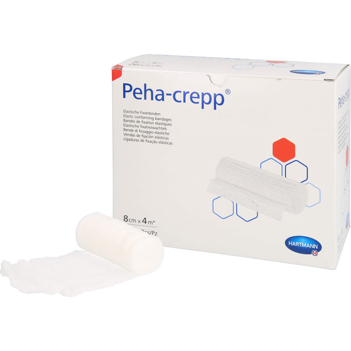 PEHA CREPP superelastische Fixierbinde 8 cm x 4 m, 20 pcs. Pack