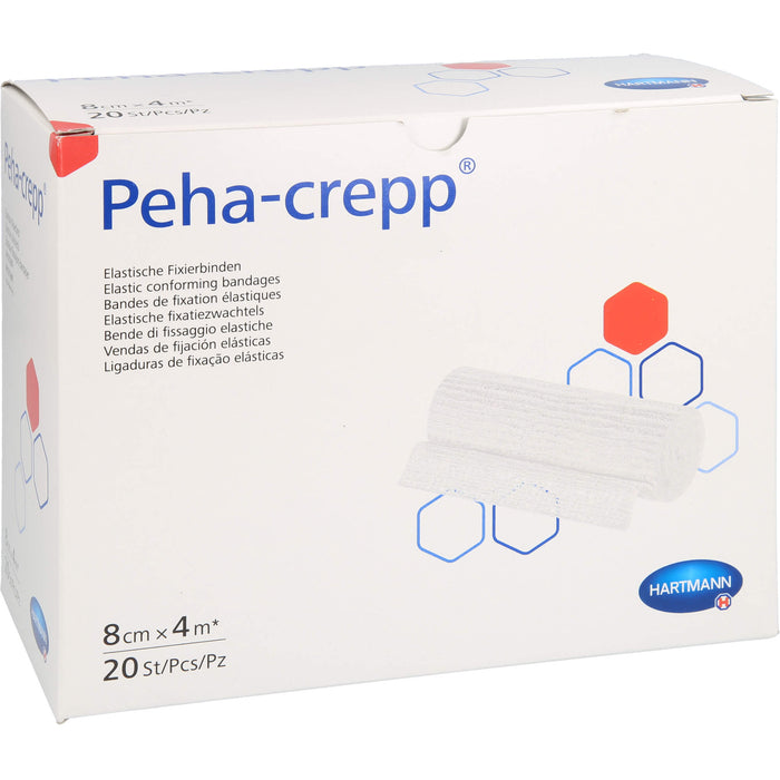 PEHA CREPP superelastische Fixierbinde 8 cm x 4 m, 20 pcs. Pack