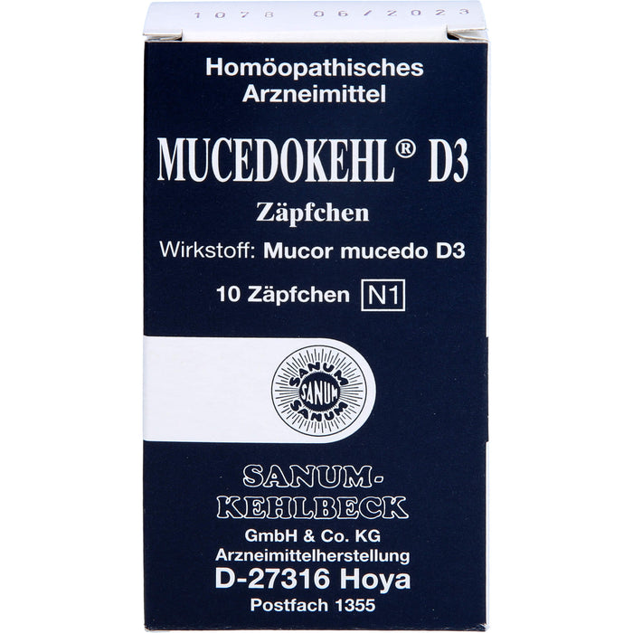 Mucedokehl D3 Supp., 10 pc Suppositoires