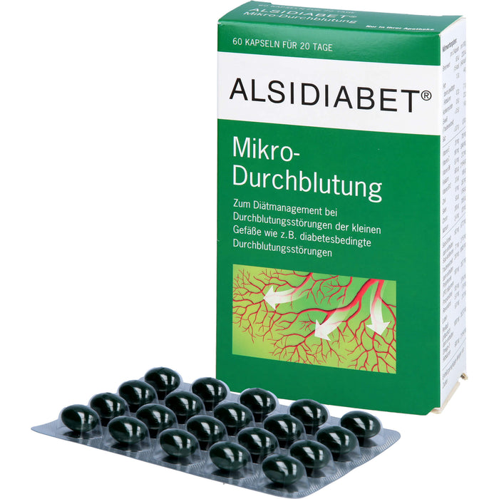 ALSIDIABET Mikro-Durchblutung Kapseln, 60 pcs. Capsules