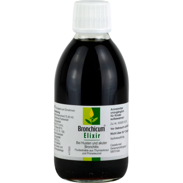 Bronchicum Elixir bei Husten und akuter Bronchitis, 250 ml Solution