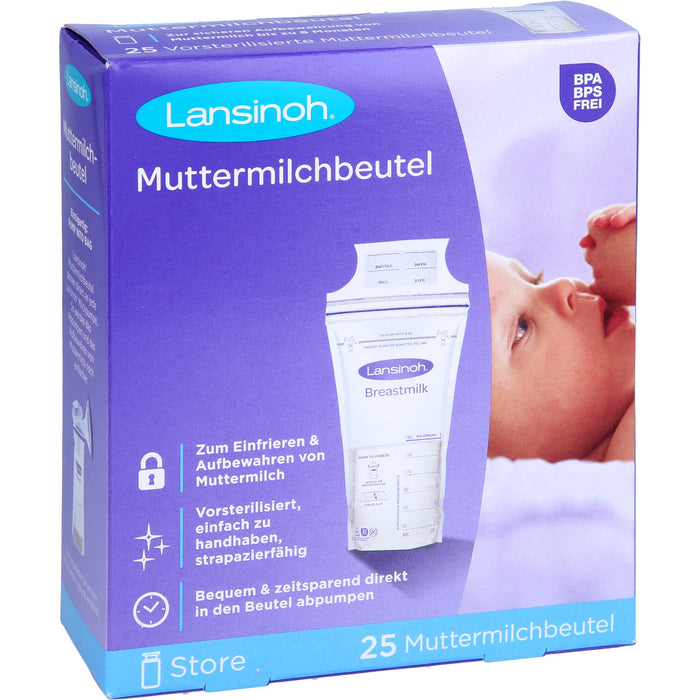 Lansinoh Muttermilchbeutel, 25 pc Sachets