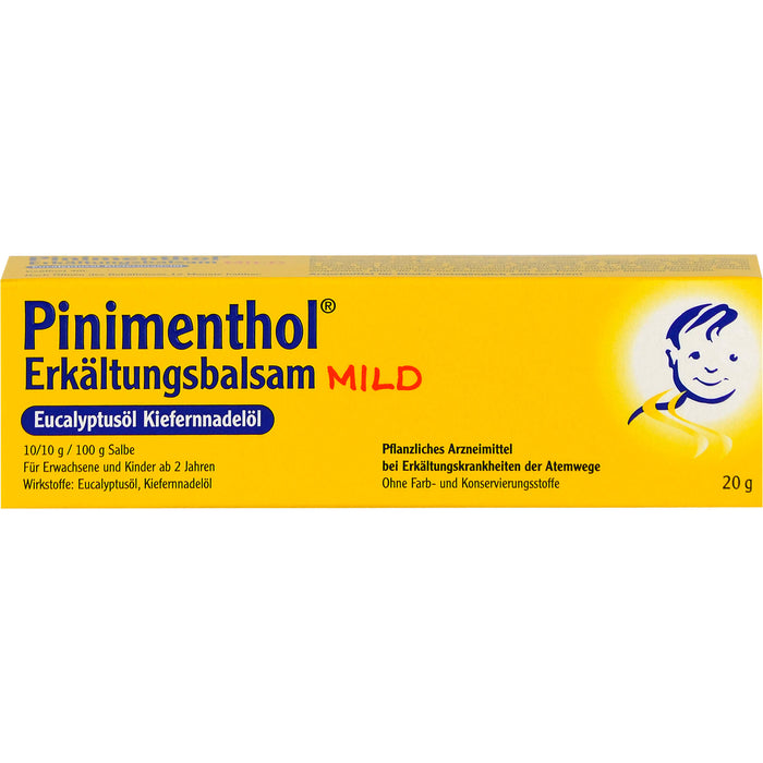 Pinimenthol mild Erkältungsbalsam, 20 g Ointment