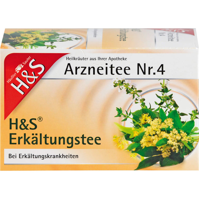 H&S Erkältungstee Arzneitee Nr. 4, 20 pcs. Filter bag