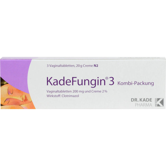 KadeFungin 3 Kombi-Packung Vaginaltabletten und Creme, 1 pc Paquet combiné