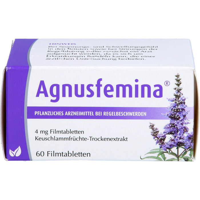 Agnusfemina 4 mg Filmtabletten bei Regelbeschwerden, 60 pc Tablettes