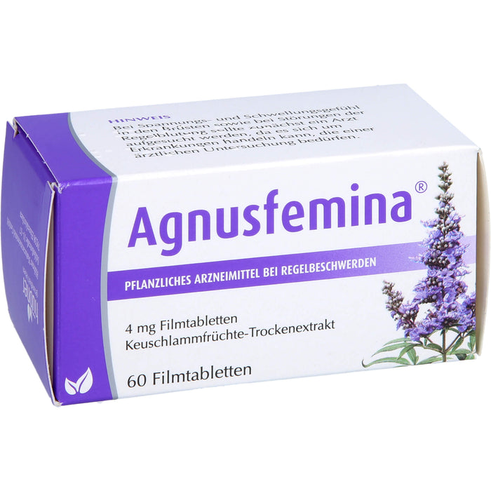 Agnusfemina 4 mg Filmtabletten bei Regelbeschwerden, 60 pc Tablettes