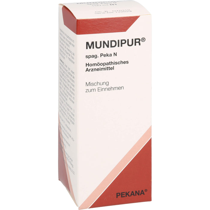 Mundipur spag. Pekana N Saft, 150 ml Lösung