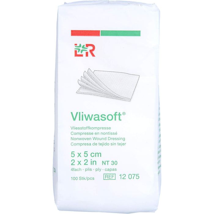 Vliwasoft Vliesstoffkompresse 5x5cm, 100 pcs. Compresses