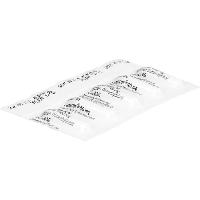 Vomacur 40 mg Zäpfchen, 10 pcs. Suppositories