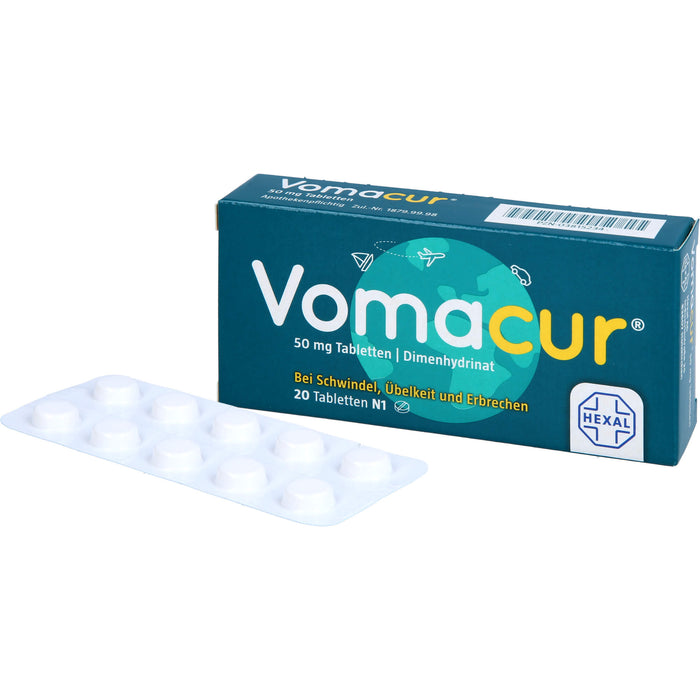 Vomacur 50 mg Tabletten, 20 St. Tabletten