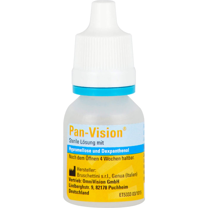 Pan-Vision Lösung für eine bessere Befeuchtung, Erfrischung und Schutz der Augenoberfläche, 30 ml Solution