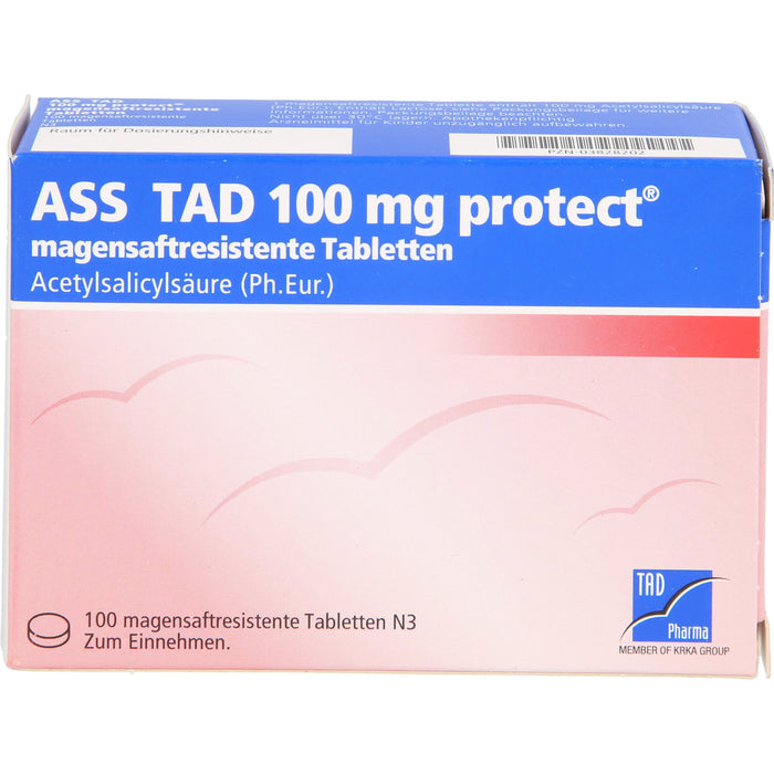 ASS TAD 100 mg protect Filmtabletten, 100 pc Tablettes