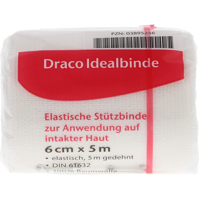 Draco Idealbinde elastisch schlingkantig 6 cm x 5 m, 1 pc Bandage