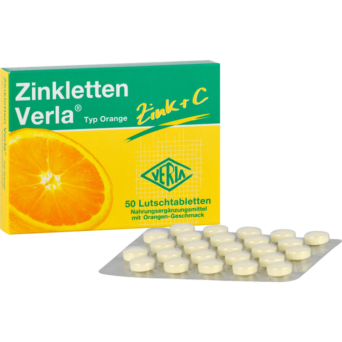 Zinkletten Verla Typ Orange Tabletten, 50 pc Tablettes