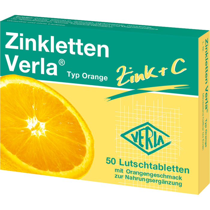 Zinkletten Verla Typ Orange Tabletten, 50 pcs. Tablets