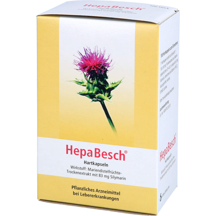 HepaBesch Hartkapseln bei Lebererkrankungen, 100 pcs. Capsules