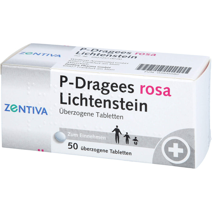 P-Dragees rosa Lichtenstein Tabletten, 50 pcs. Tablets