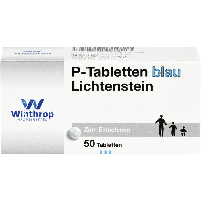 P-Tabletten blau Lichtenstein Tabletten, 50 pc Tablettes