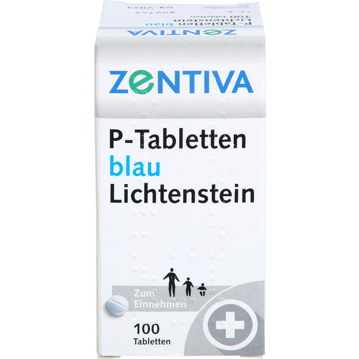 P-Tabletten blau Lichtenstein, 100 pc Tablettes