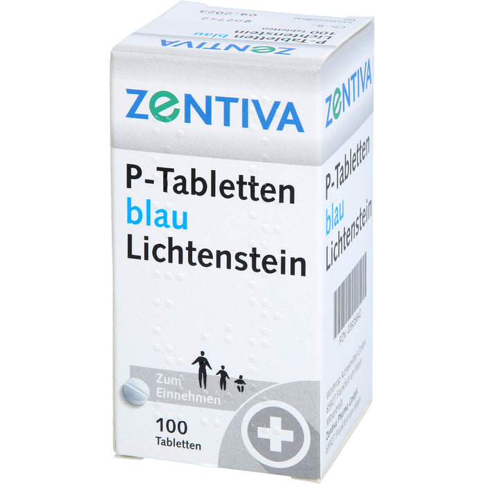 P-Tabletten blau Lichtenstein, 100 pcs. Tablets