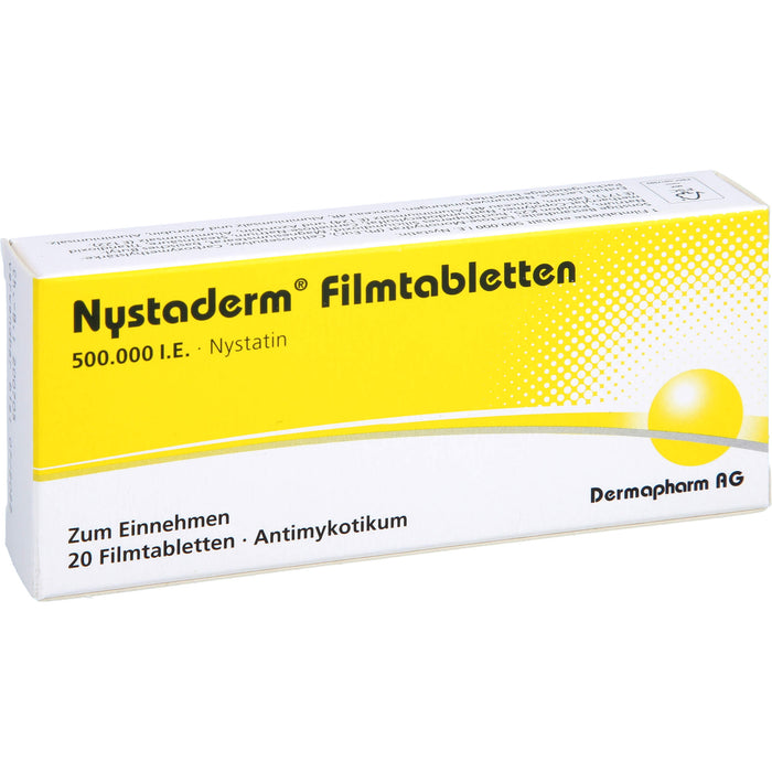 Nystaderm Filmtabletten Antimykotikum, 20 pc Tablettes