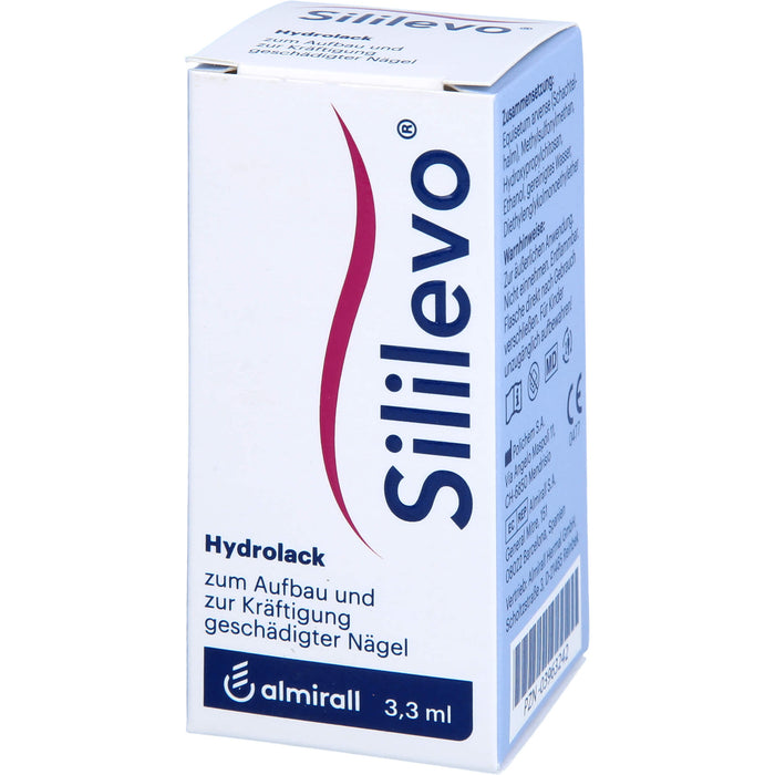 Sililevo Hydrolack  zum Aufbau und zur Kräftigung  geschädigter Nägel, 3.3 ml Lösung