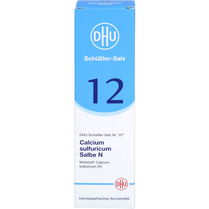 DHU Schüßler-Salz Nr. 12 Calcium sulfuricum D4 – Das Mineralsalz der Gelenke – das Original, 50 g Onguent