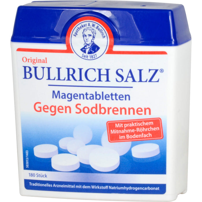 Original Bullrich Salz Magentabletten gegen Sodbrennen, 180 pcs. Tablets