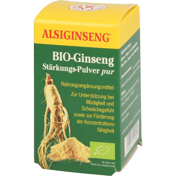 ALSIGINSENG Bio-Ginseng Stärkungs-Pulver pur, 30 g Pulver