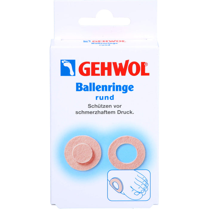 GEHWOL Ballenringe rund schützen vor schmerzhaftem Druck, 5 pc Pansement