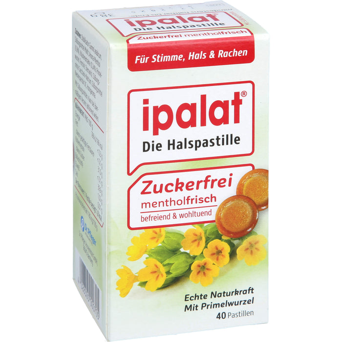 ipalat Halspastillen zuckerfrei, 40 pc Pastilles