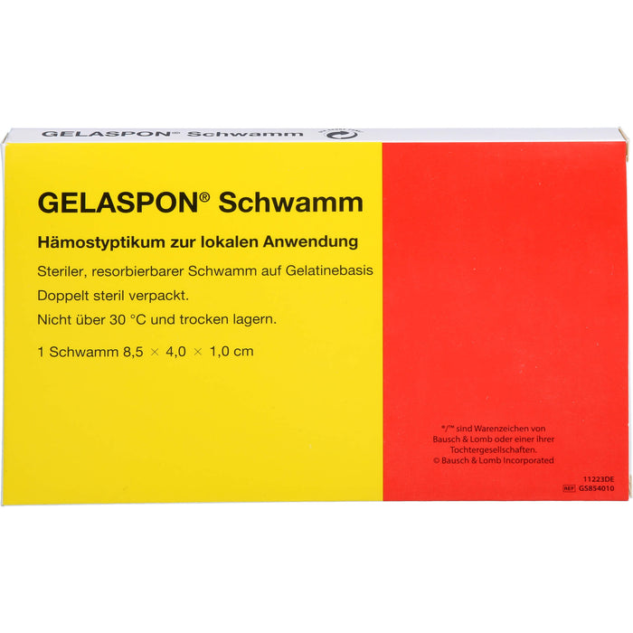 GELASPON Schwamm zur Blutstillung, 1 St. Streifen