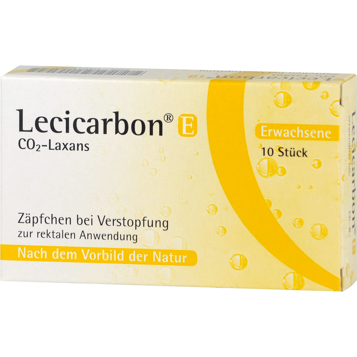 Lecicarbon E CO2-Laxans (Zäpfchen für Erwachsene), 10 pcs. Suppositories