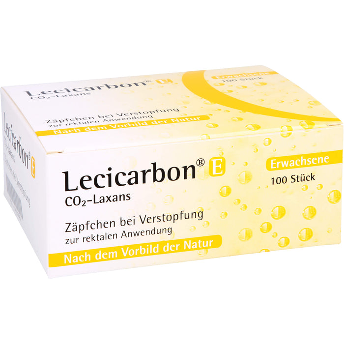 Lecicarbon E CO2-Laxans Zäpfchen bei Verstopfung, 100 pcs. Suppositories