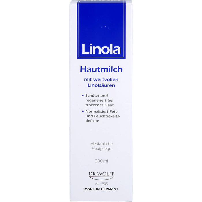 Linola Hautmilch mit wertvollen Linolsäuren, 200 ml Creme