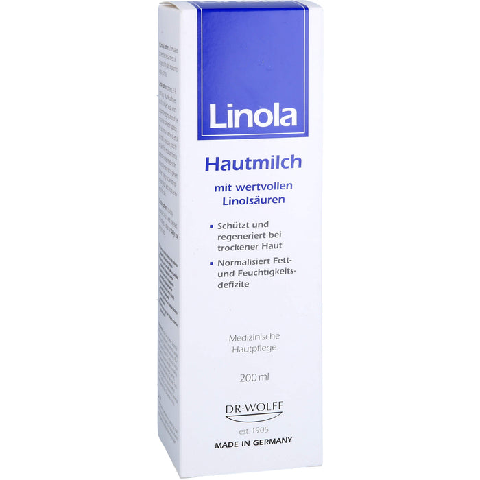 Linola Hautmilch mit wertvollen Linolsäuren, 200 ml Crème