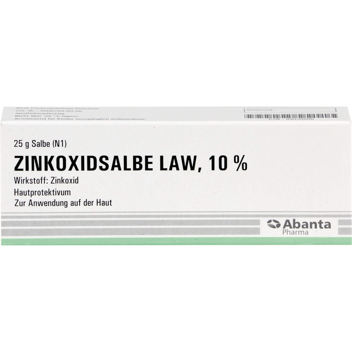 Zinkoxidsalbe LAW 10 % Hautprotektivum, 25 g Ointment