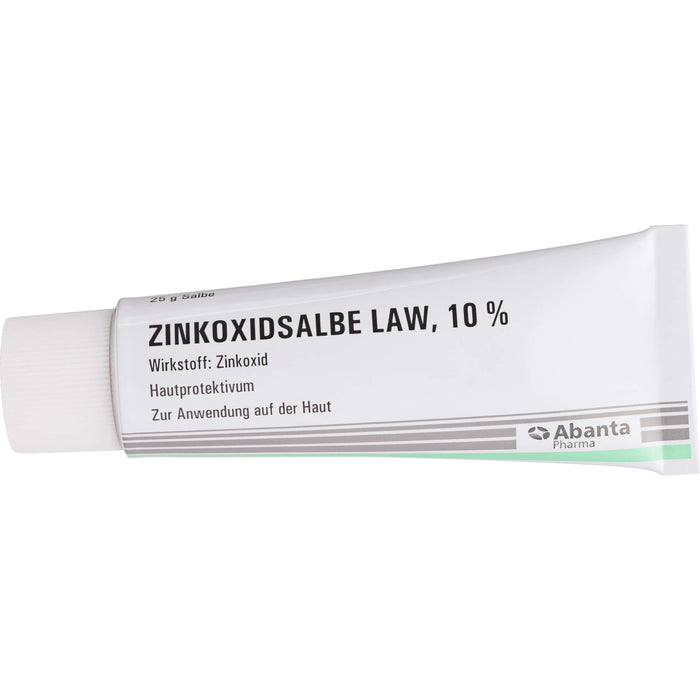 Zinkoxidsalbe LAW 10 % Hautprotektivum, 25 g Salbe