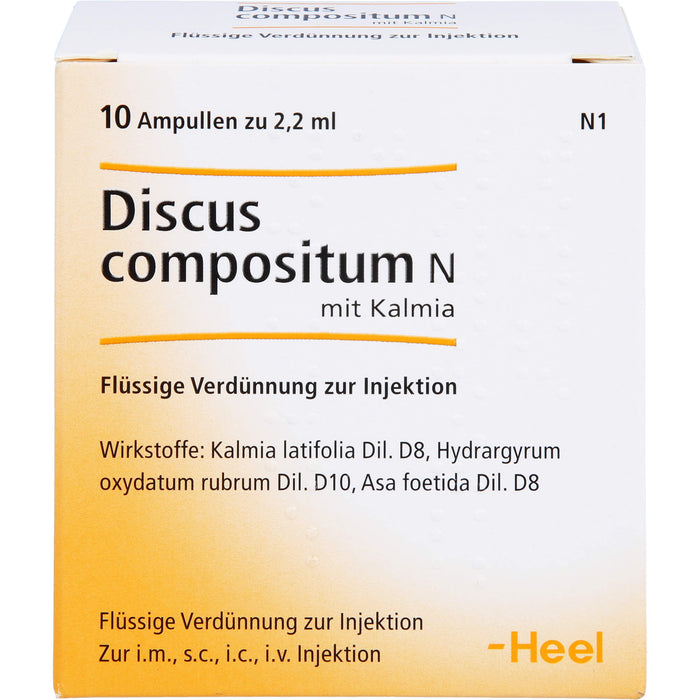 Heel Discus compositum N mit Kalmia Ampullen, 10 pcs. Ampoules