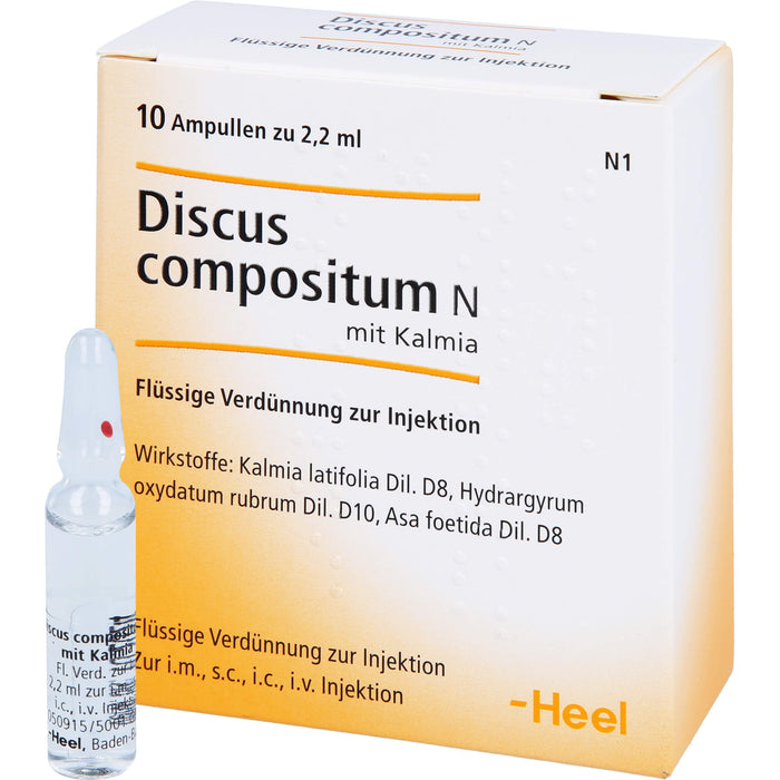 Heel Discus compositum N mit Kalmia Ampullen, 10 pc Ampoules