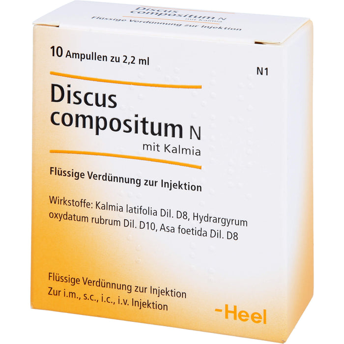 Heel Discus compositum N mit Kalmia Ampullen, 10 pc Ampoules