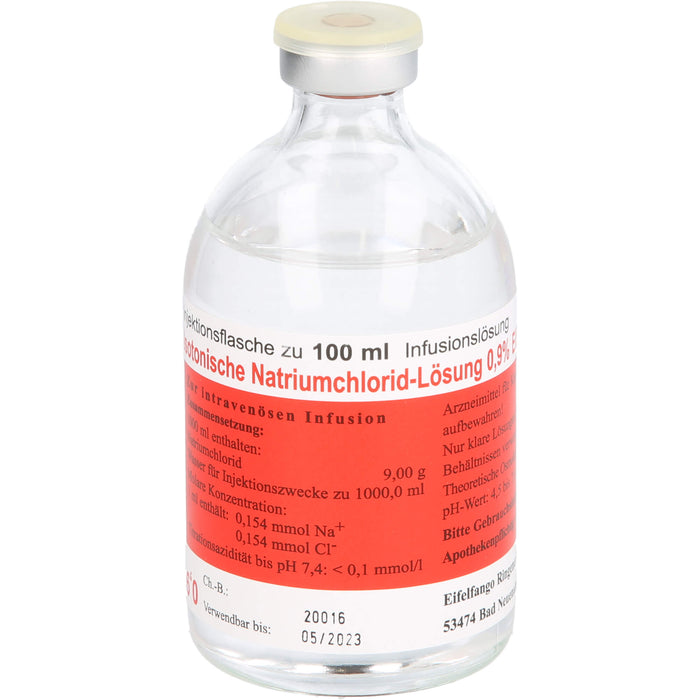 Isotonische Natriumchlorid-Lösung 0,9 % EIFELFANGO, Infusionslösung 100ml, 100 ml INF