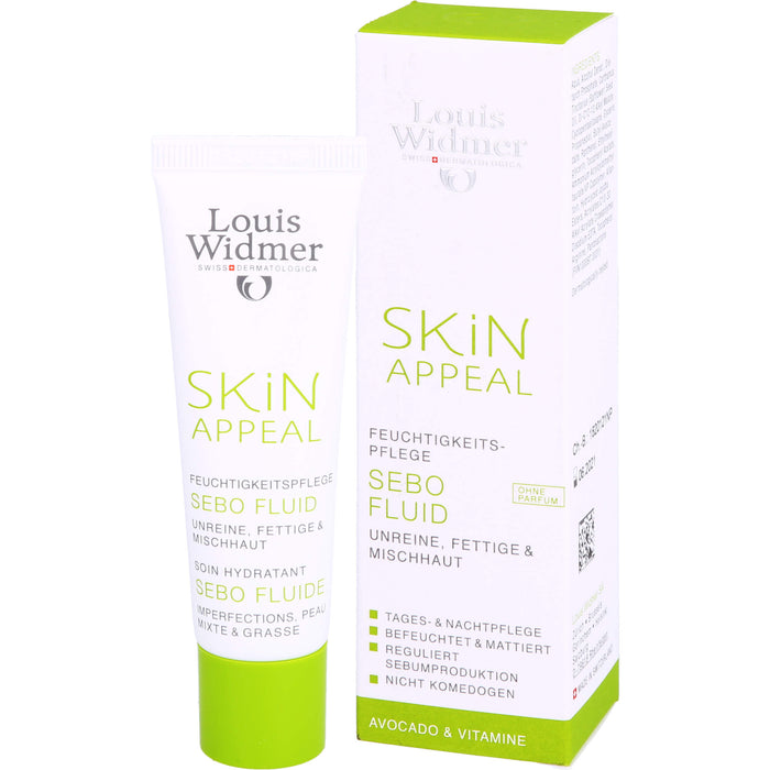 Louis Widmer Skin Appeal Sebo Fluid Feuchtigkeitspflege, 30 ml Crème