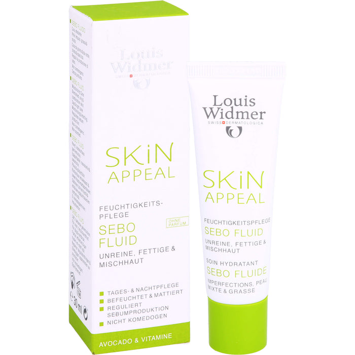 Louis Widmer Skin Appeal Sebo Fluid Feuchtigkeitspflege, 30 ml Creme