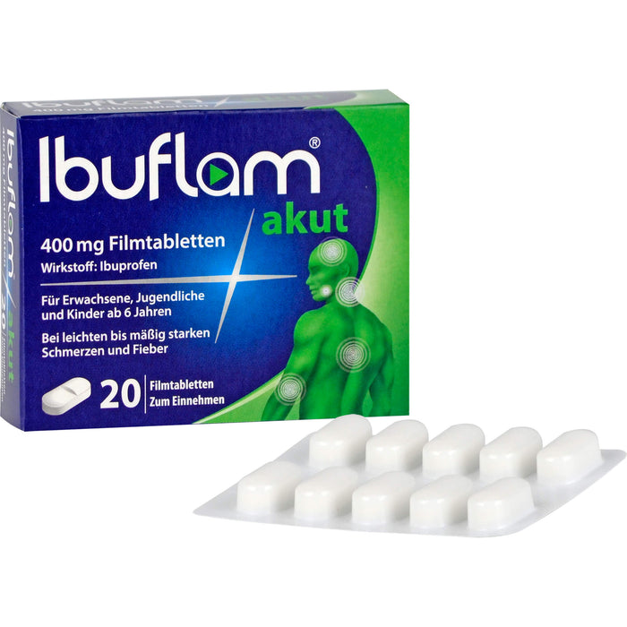 Ibuflam akut 400 mg Filmtabletten, 20 pc Tablettes